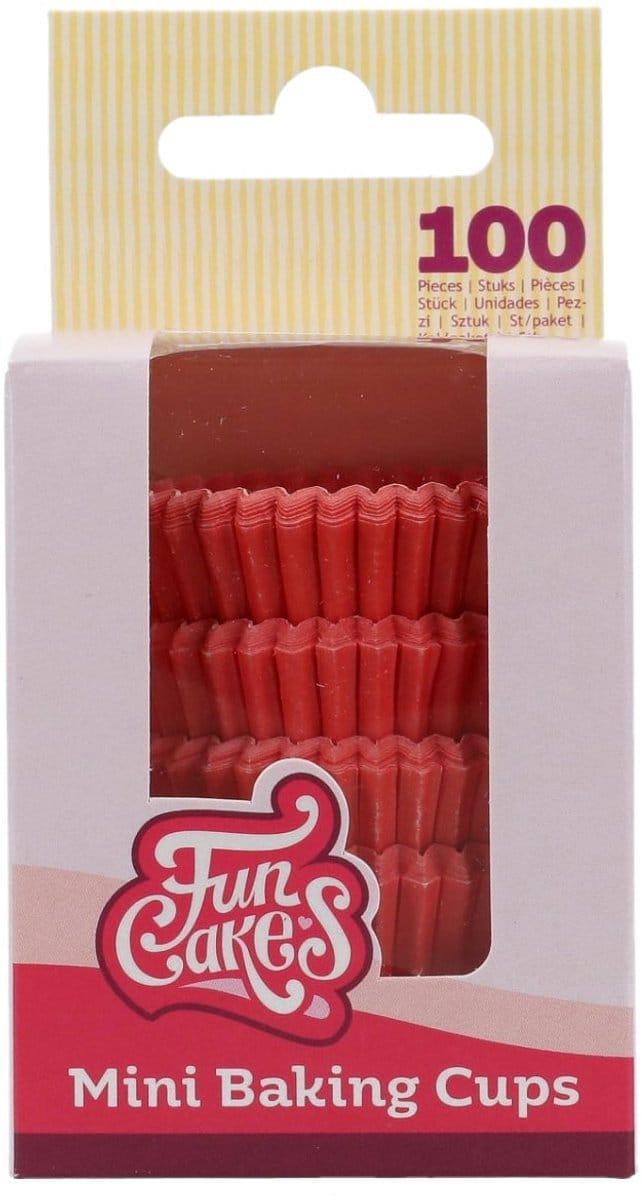 FunCakes Mini Baking Cups Rood pk/10
