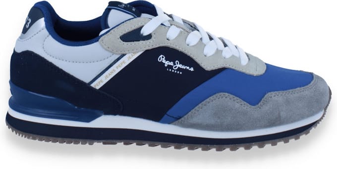 Pepe Jeans Heren Sneaker London Link M Grey | Grijs | Maat: 41