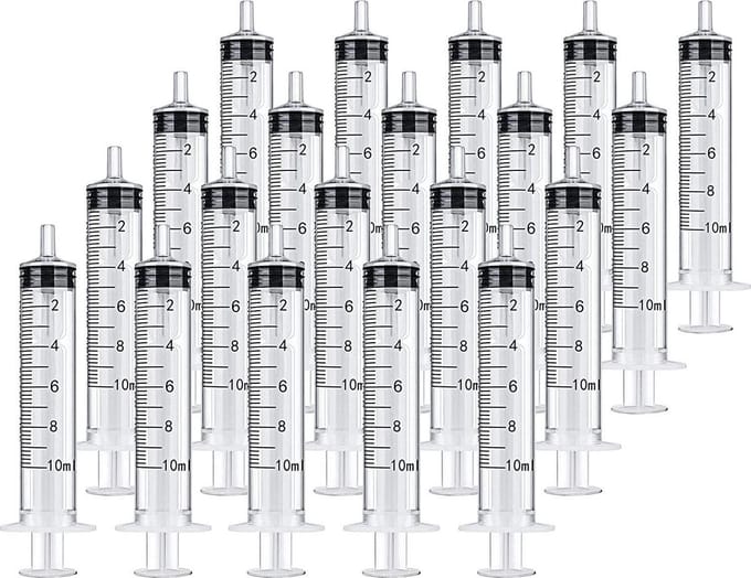 Injectiespuit Zonder Naald - 10ml - 20 Stuks