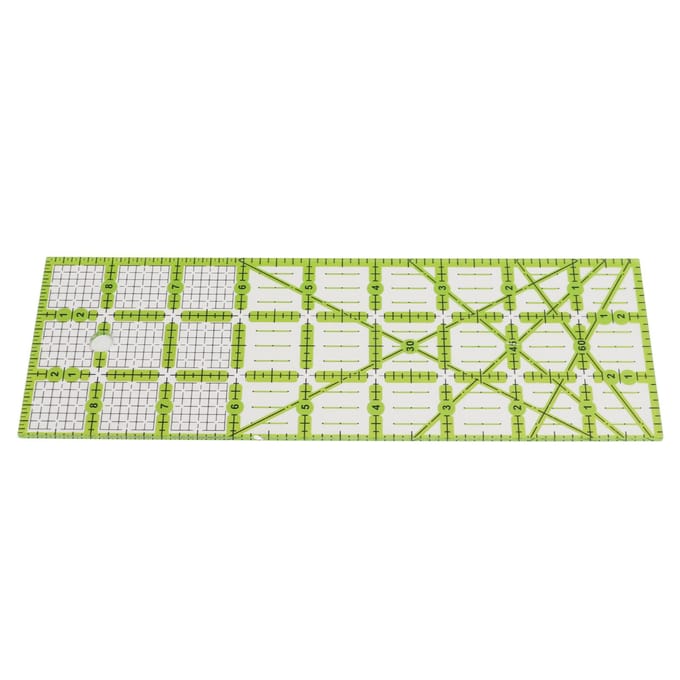 Règle de Quilting en acrylique rectangulaire transparente, opération Simple, robuste et Durable, règle de couture domestique white
