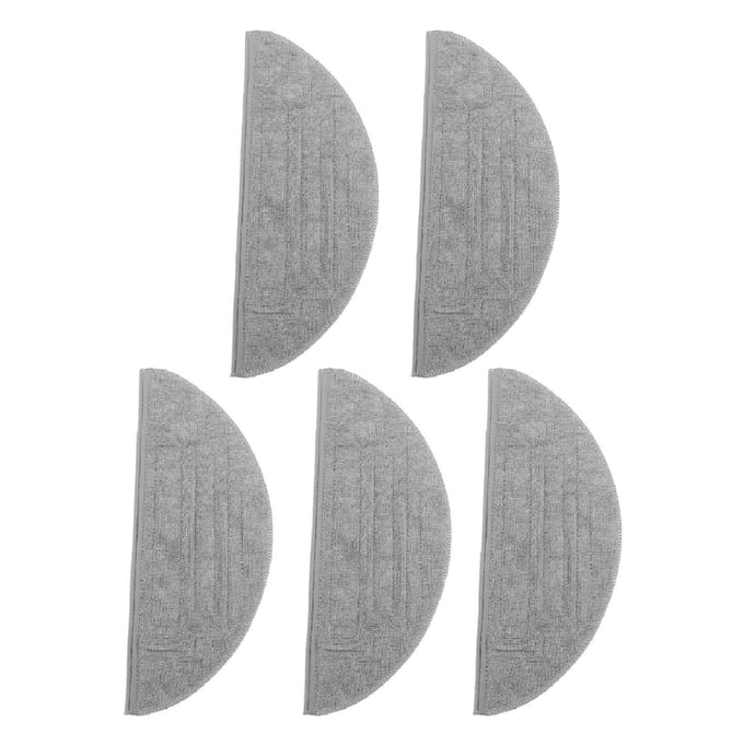 Lot de 5 lingettes de rechange en microfibre pour aspirateur robot Roborock S8 Pro Ultra gray