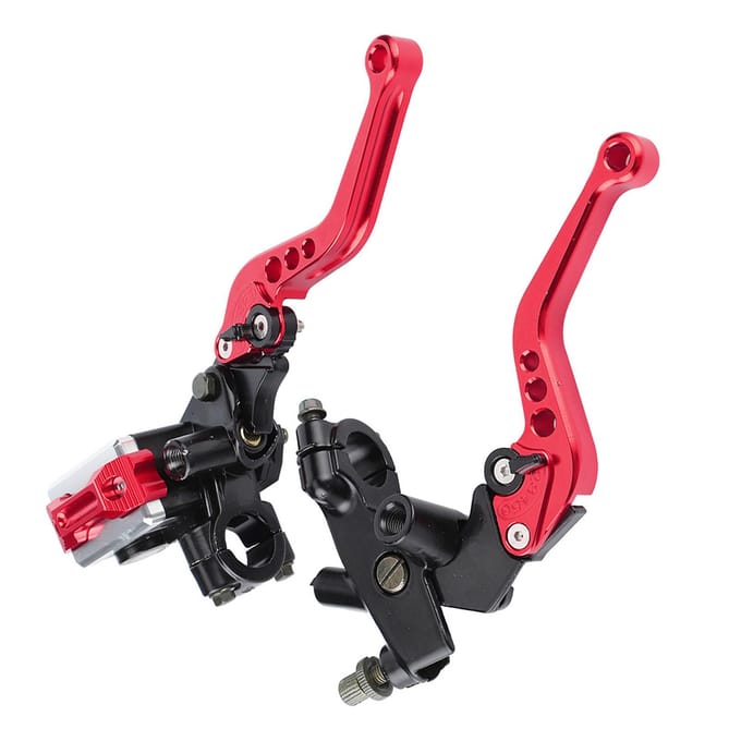 1 Paar 78 (22 mm) Universele Motorfiets Rem Koppeling Hoofdcilinder Reservoir Hendels Rood rood