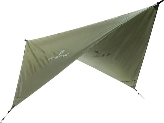 Ferrino - Rain Tarp met dry sack - 240x240 cm - Leger groen