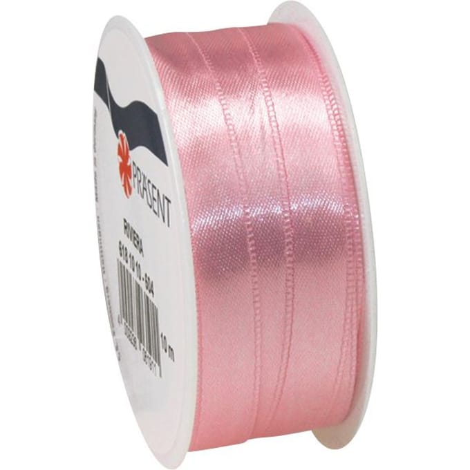 Satijnen lint, 10 mm - Roze