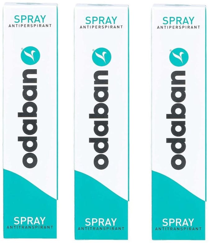 Odaban Anti-Transpirant Spray - 3 pak