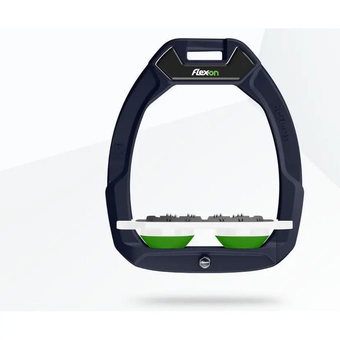 Veiligheidsstijgbeugels Plat Ultra Grip Aluminium/Wit/Groen Flex-On Safe-On