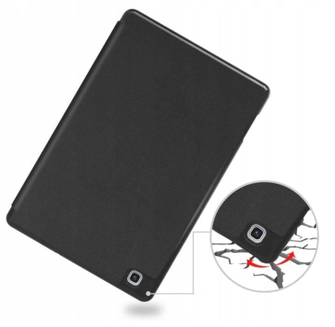 EtuiTab Samsung Galaxy Tab S6 Lite - Tablethoes - Zwart - Met Rysikhouder