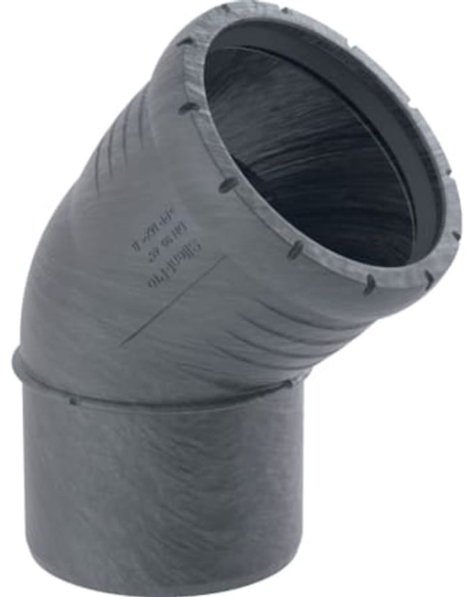 Geberit Silent-Pro bocht, DN 70, dø 75 mm, 393.323.14.1