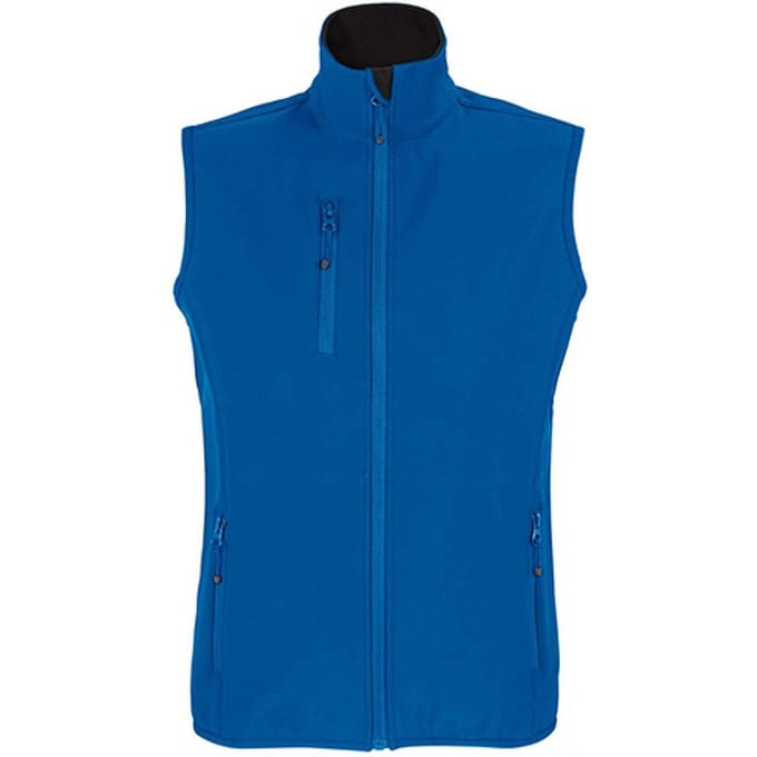 SOLS Dames/Dames Falcon Bodywarmer Softshell met rits (Koningsblauw)