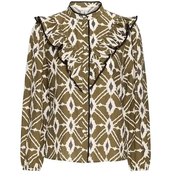 b.young - BYINABA FRILL SHIRT - Dames - Lange mouwen shirts