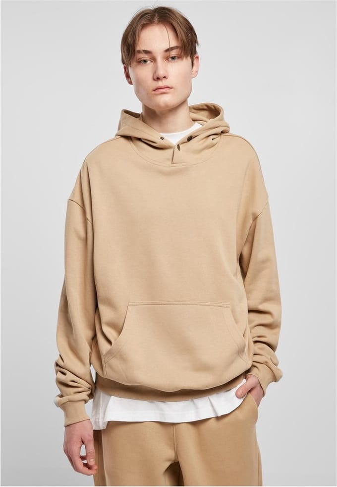 Urban Classics - Snap Hoodie/trui - 4XL - Beige