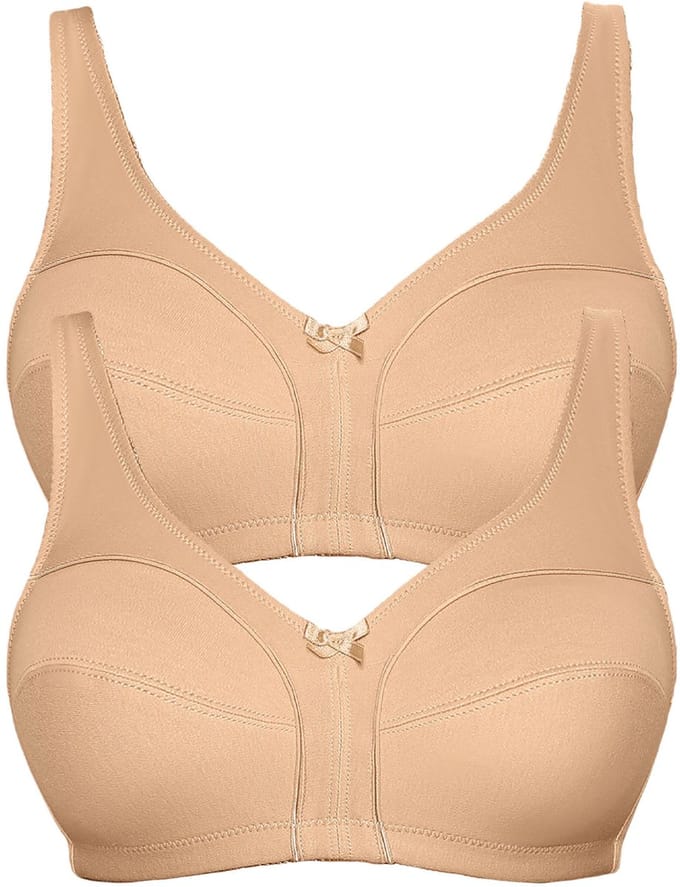 2-pack katoenen soft beha Basic