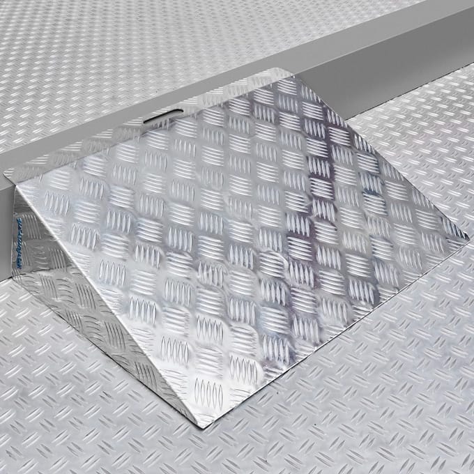 Verhoogde Drempelhulp/Oprit Aluminium Lichtgewicht 20-25 cm Hoogte