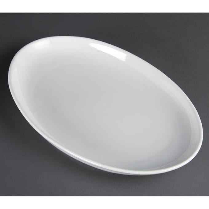Olympia Whiteware diepe ovale schaal | 2 Stuks | 36,5 x 23,5cm