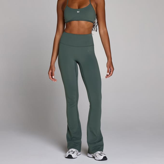 MP Women's Tempo Flared Leggings - Wolkig Groen - M