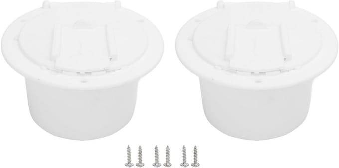 Dailygoods - Kabeldeksel - Elektrisch - 2 Pack - Wit - 30 Amp - Stroomkabel - Bescherming - Geschikt voor RV