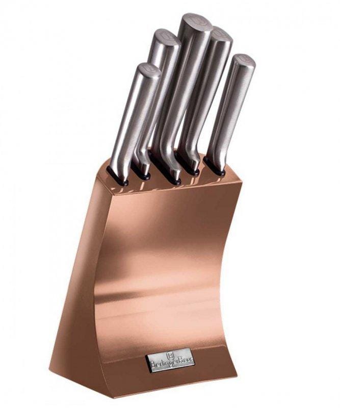 Berlinger Haus - Messenset - Rose gold metallic line - 5 messen en blok