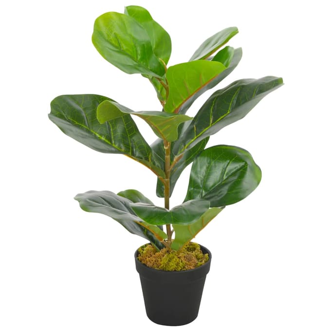 vidaXL - Kunstplant - met - pot - vioolbladplant - 45 - cm - groen