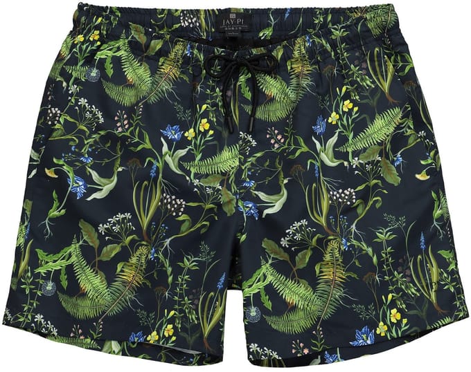 JAY-PI - Heren - Zwemshorts beachwear elastische tailleband - Zwart - Maat 8XL
