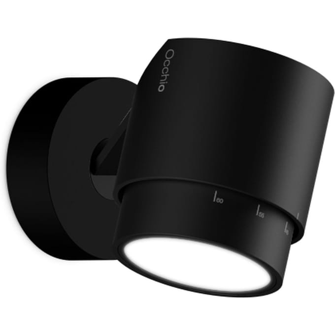 Occhio luí pico up zoom wandlamp - zwart mat