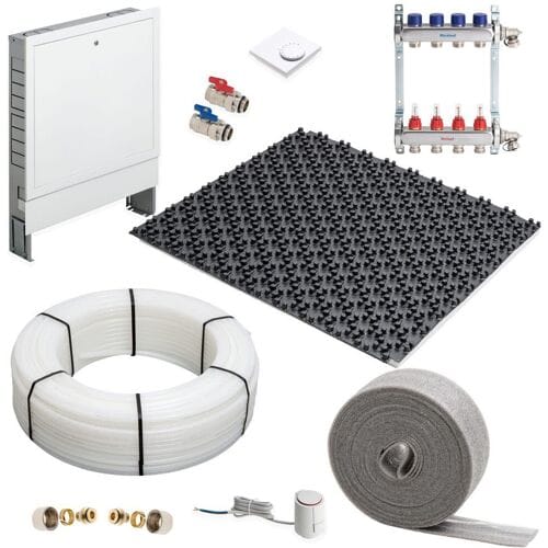 Megabad Profi Collection Underfloor heating stud system complete set for an area up to 50 m² MBNS1EB50QM