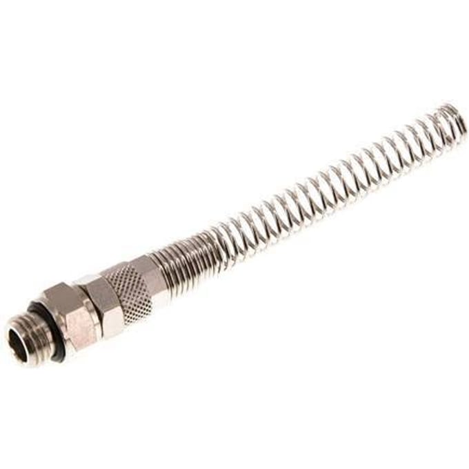 8x5 & G1/4'' Vernikkeld Messing Rechte Opsteekkoppeling Buitendraad Buigbescherming [2 Stuks]