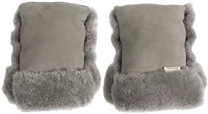 Binibamba Buggy Mittens/handschoenen Elephant - Donkergrijs