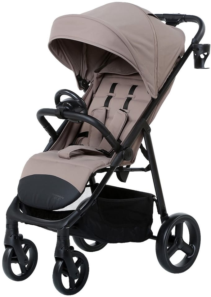 Titaniumbaby Buggy SOLID Elite XL Taupe incl Speelstuurtje en Regenhoes