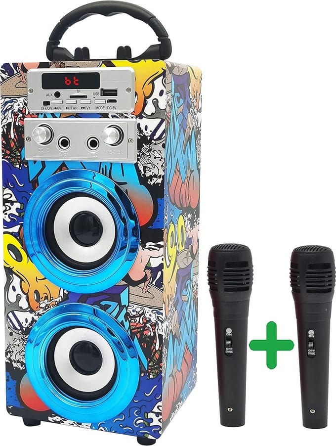 Karaoke Set Voor Volwassenen - Karaoke Set Met 2 Microfoons