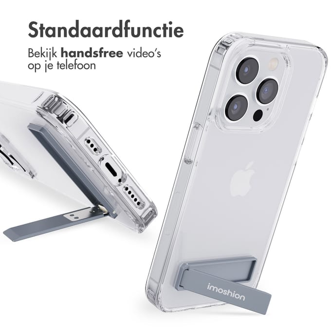 imoshion Hoesje - Geschikt voor Apple iPhone 14 Pro - Stand Backcover - Transparant