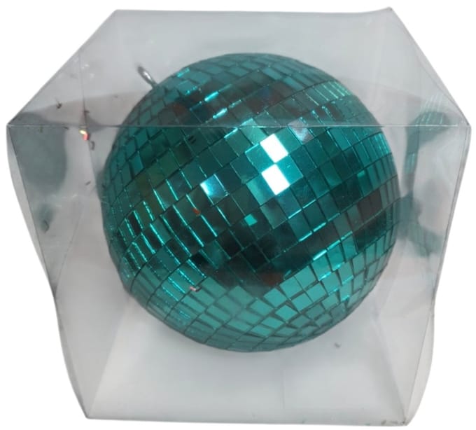 Mica Decorations Spiegelbal/Discobal groen D15cm