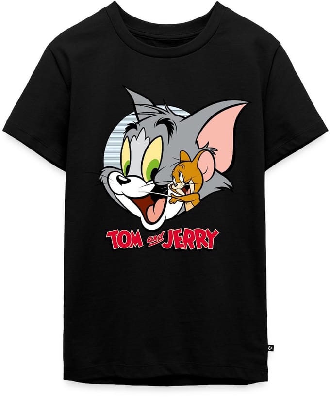 Tom En Jerry Knuffelig Premium T-Shirt Tiener