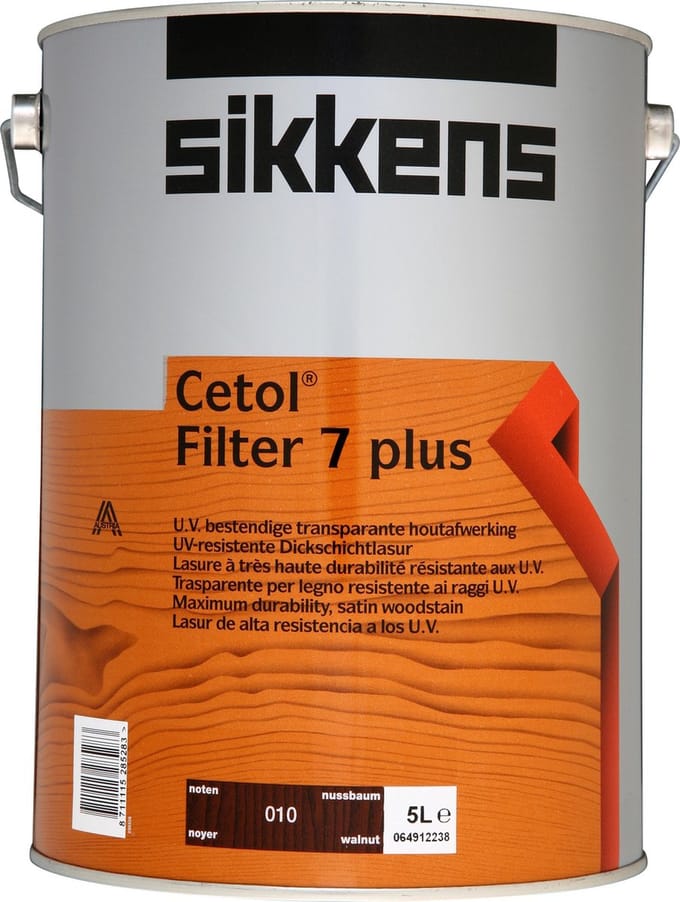 Sikkens Cetol Filter 7 Plus - 010 - Noten - 5 l - 16 m²/l