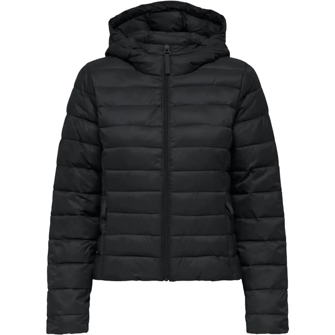 Regular fit gewatteerd jack met capuchonkraag model 'TAHIA'