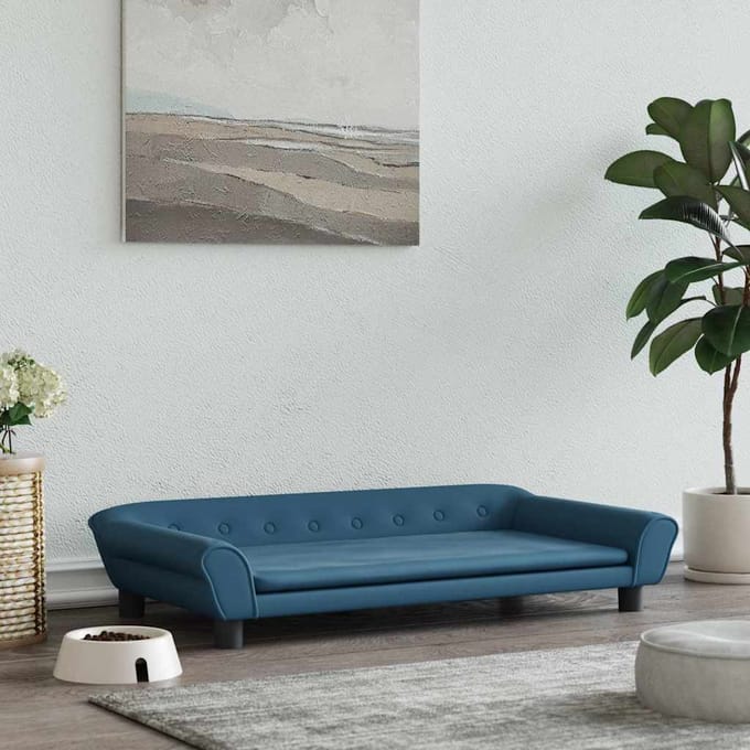 vidaXL - Hondenmand - 100x50x21 - cm - fluweel - blauw