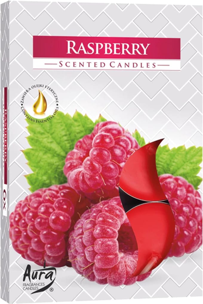 Theelichtjes Framboos - Geurend - 2 X doos - cadeau - Paraffine