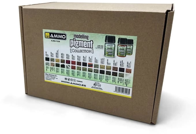 AMMO by Mig Jimenez Modelbouwdecoratie - MIG 7558 AMMO Collections - Pigmenten - Deel 1 - 30 stuks á 35ml Effecten set