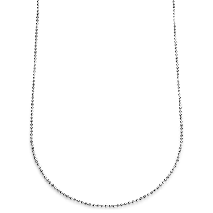 Essentials | 2,5 mm Zilverkleurige Ketting met Bolletjes Schakels