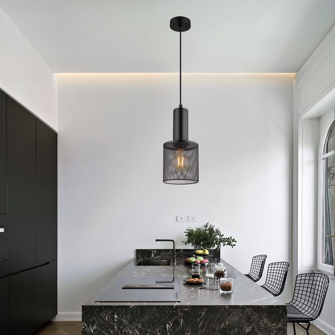 Hanglamp JEDD 12.0 cm 1-lichts Zwart