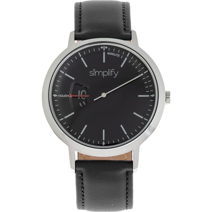 Vereenvoudig het 6500 horloge met leren band