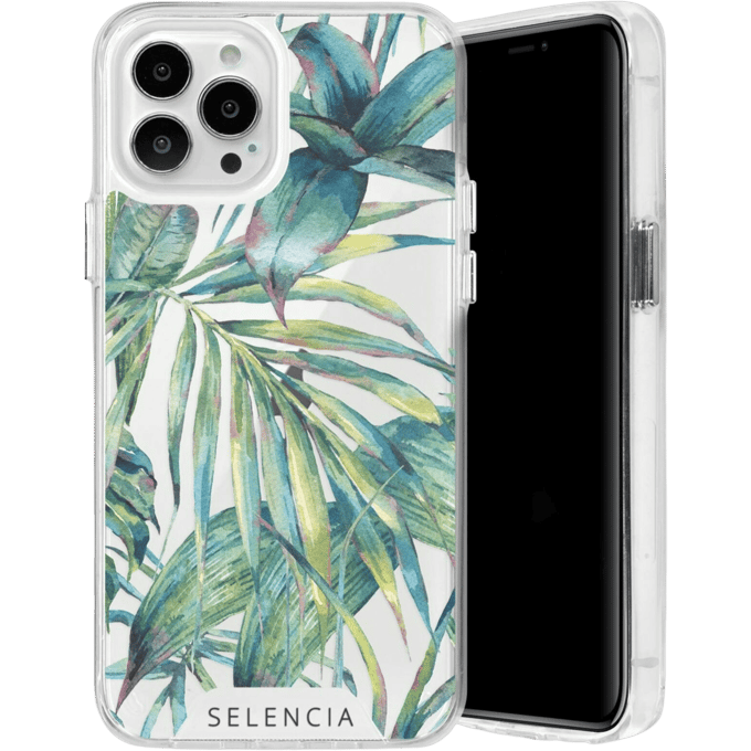 Selencia iPhone 13 Pro Max Trendy Hoesje Jungle Bladeren