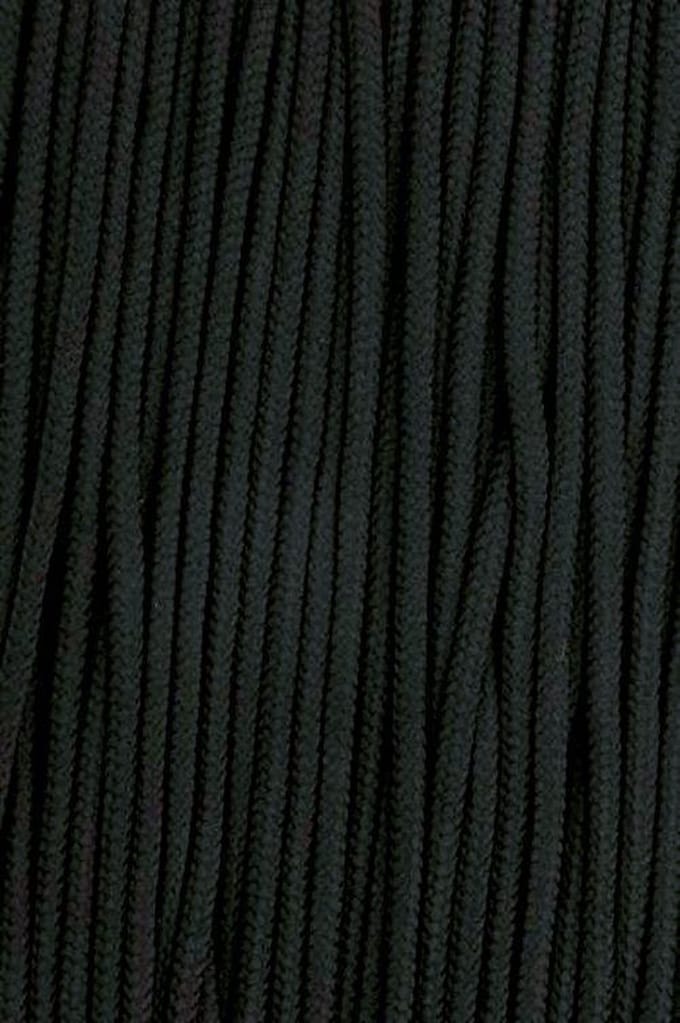 koord zwart - 4 mm - jassenkoord black - kledingkoord voor capuchon/jas/parka - 2 m hobbykoord