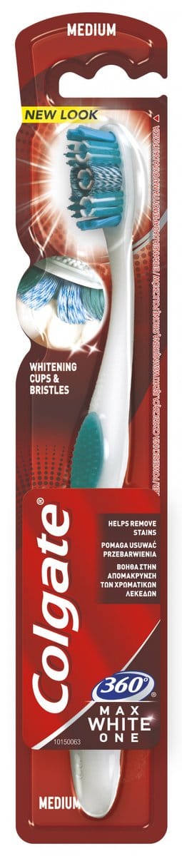 Colgate 360° Max Witte Tandenborstel Medium - 1 Stuk