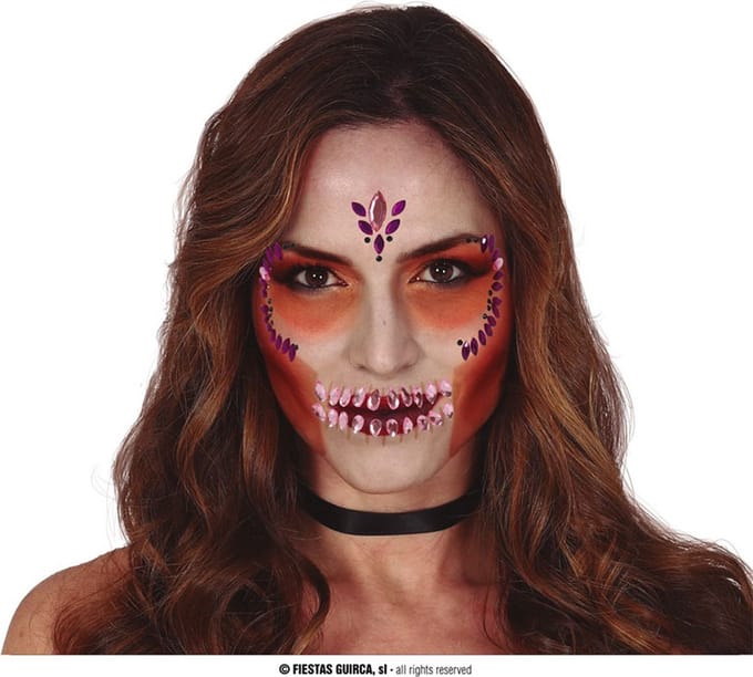 Fiestas Guirca - Plakdiamantjes Lilac Skull (per set)