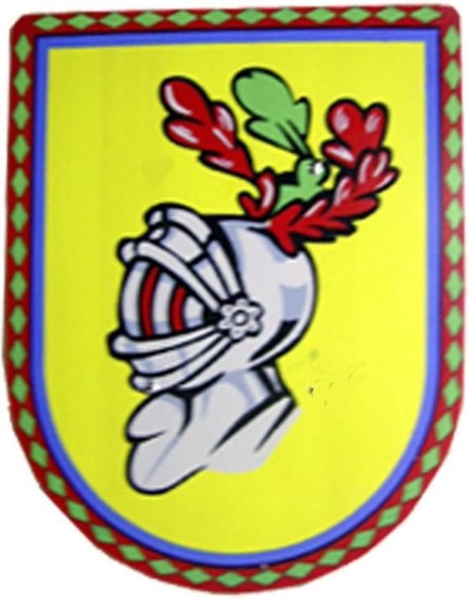 Houten Schild Helm 27 x 35 cm