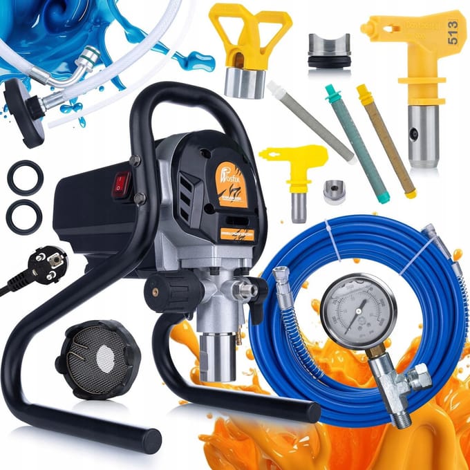 Rosfix Airless Verfspuit Set EcoFlow 1200 - Spuitpistool met Spuitmond 513