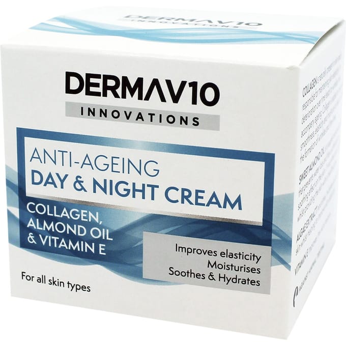 Derma V10 Anti-Ageing Collageen DagcrÃ¨me - 50ml