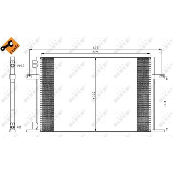 Condensor, airconditioning NRF 35311