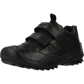 GEOX SAVAGE JONGENS Veterschoenen - ZWART