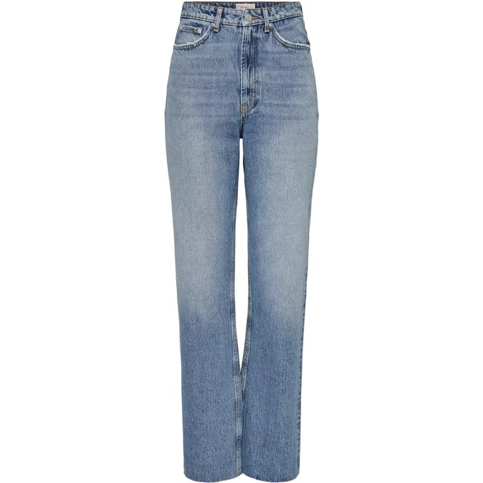 Straight leg jeans van puur katoen, model 'RILEY'